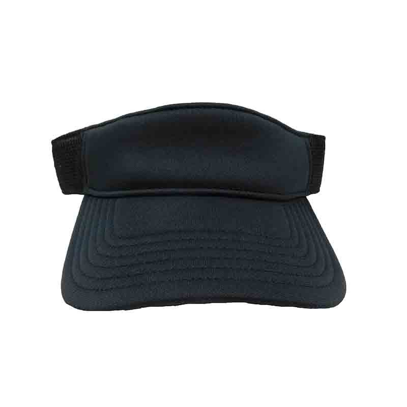 Soft Mesh Side Golf Sun Visor for Men - DPC Global Trends Visor Cap Dorfman Hat Co. v247bk Black  