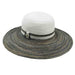 Metallic Polybraid Beach Hat - Sun 'N' Sand Hats Wide Brim Sun Hat Sun N Sand Hats hh1479B Brown Mix Medium (57 cm) 