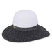 Metallic Shimmer Ribbon Backless Facesaver Hat - Sun 'N' Sand Hats, Facesaver Hat - SetarTrading Hats 