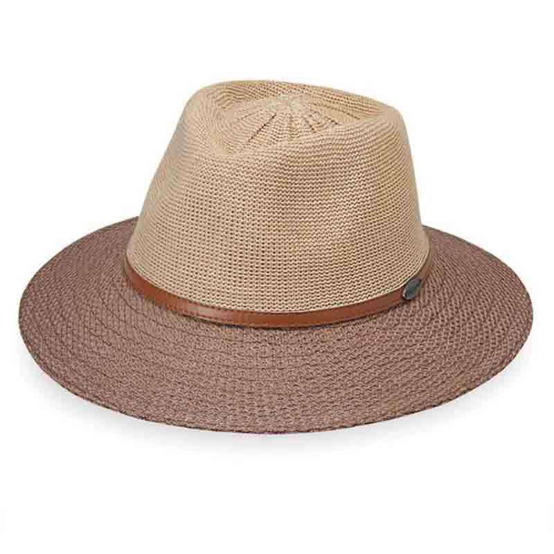 Monroe Two Tone Fedora - Wallaroo Hats Safari Hat Wallaroo Hats MONRBM Beige/Mocha  
