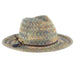 Multi Tone Unique Braid Safari Hat - Scala Women's Hats Safari Hat Scala Hats LP286 Blue OS (57 cm) 