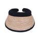 Natural Straw Clip On Sun Visor with Comfort Band - Karen Keith Hats Visor Cap Great hats by Karen Keith RV88B Natural  