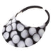 No Headache® Midsize Clip On Golf Print Sun Visor Visor Cap No Headache PFCM-G1 Black  