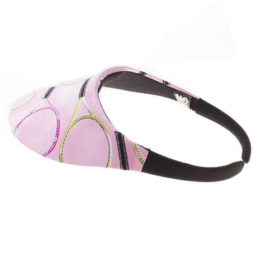 No Headache® Midsize Clip On Sun Visor - Pink Tennis Racquets Visor Cap No Headache    