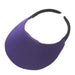 No Headache® Round Clip On Sun Visor in Solid Colors Visor Cap No Headache NFCM-PUR Purple  