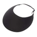 No Headache® XL Lite Adjustable Strap Sun Visors in Solid Colors Visor Cap No Headache SLTL-BLK Black  