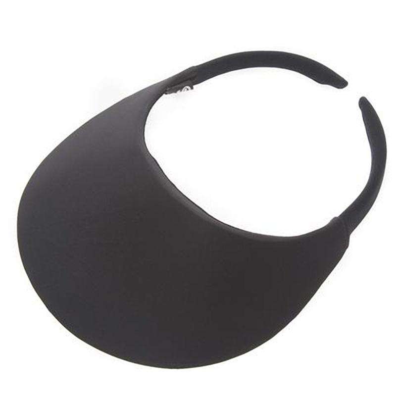 No Headache® Round Clip On Sun Visor in Solid Colors Visor Cap No Headache NFCM-BLK Black  