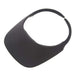 No Headache® Original Square Brim Clip On Sun Visor in Solid Colors Visor Cap No Headache NFC-BLK Black  