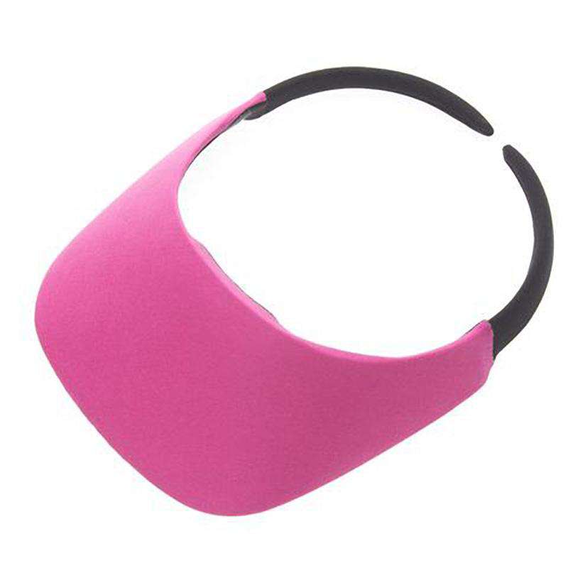 No Headache® Original Square Brim Clip On Sun Visor in Solid Colors Visor Cap No Headache NFC-FUS Fuchsia  