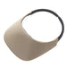 No Headache® Original Square Brim Clip On Sun Visor in Solid Colors Visor Cap No Headache NFC-KHA Khaki  