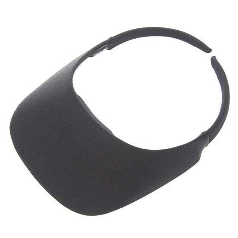 No Headache® Original Square Brim Clip On Sun Visor in Shimmer Fabric Visor Cap No Headache PFC-SHM3 Black  