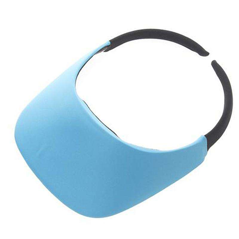 No Headache® Original Square Brim Clip On Sun Visor in Solid Colors Visor Cap No Headache NFC-TUR Turquoise  