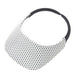 No Headache® Original Clip On Polka Dot Sun Visor Visor Cap No Headache POLK-WB White / Black  