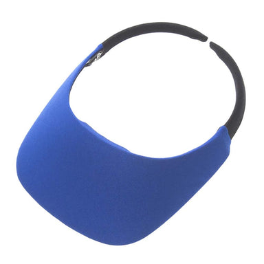 No Headache® Original Square Brim Clip On Sun Visor in Solid Colors Visor Cap No Headache NFC-RBL Royal Blue  