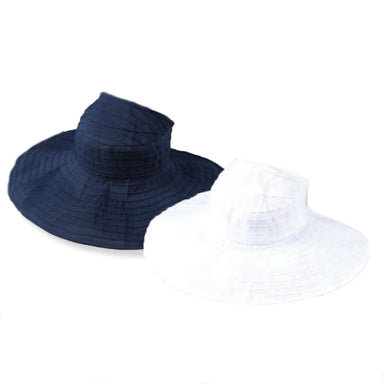  Womens Beach Sun Hat Mesh High Ponytail Hole Wide Brim UV  Protection Bucket Hat Outdoor Fishing Cap Summer 22.5 Ivory