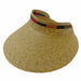 Palm Straw Wide Brim Women's Sun Visor - Texas Gold Hats Visor Cap Texas Gold Hats jr7314m Multicolor  