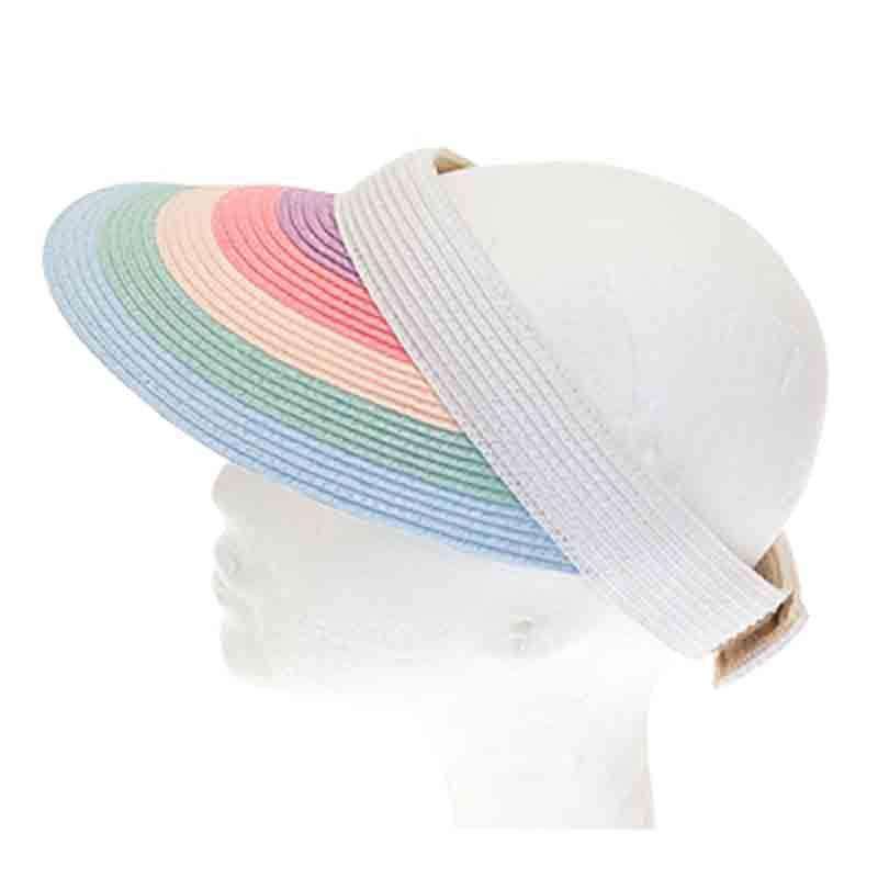 Rainbow Stripe Sun Visor Visor Cap Boardwalk Style Hats    