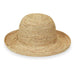 Petite Catalina Raffia Up Brim Hat - Wallaroo Hats for Small Heads Kettle Brim Hat Wallaroo Hats PCATNT Natural Small (56 cm) 