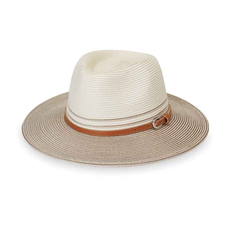 Petite Kristy Fedora Hat - Wallaroo Hats for Small Heads Safari Hat Wallaroo Hats PKRIST Ivory/Stone Small (55 cm) 