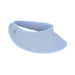 Petite Straw Sun Visor with Elastic Closure - Sunny Dayz™ Visor Cap Sun N Sand Hats HK226 Blue  