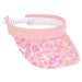 Petite Sun Visor with Coil Closure Pink Hibiscus - Sunny Dayz™ Visor Cap Sun N Sand Hats    