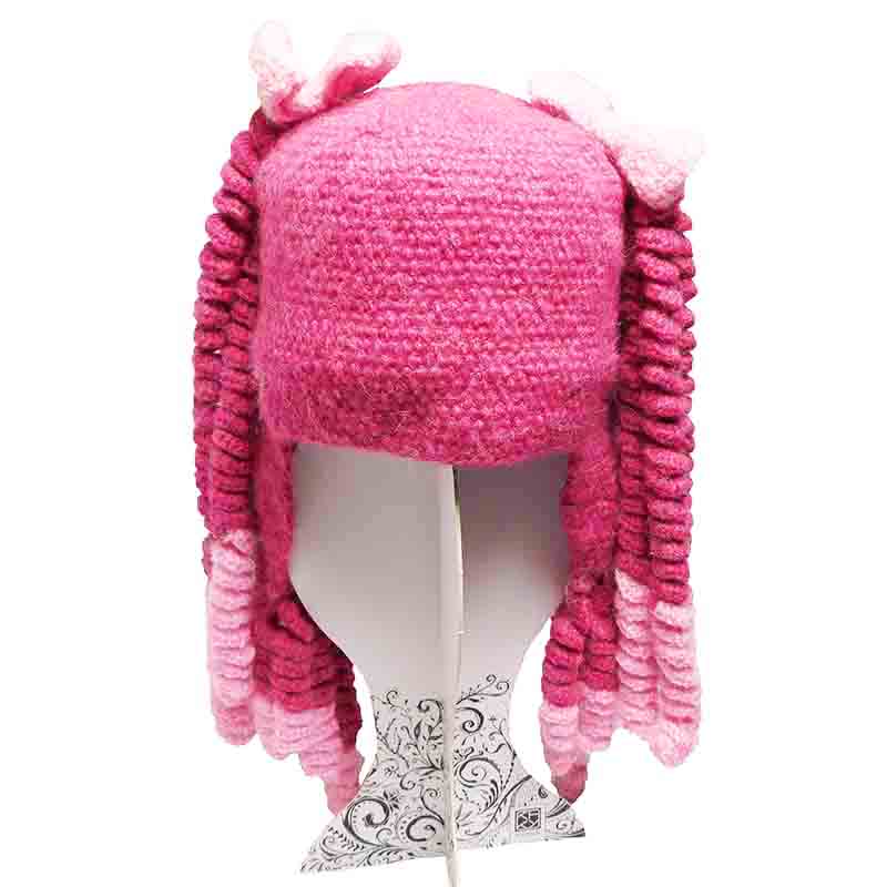 Peruvian Hand Knit Pigtail Beanie Hat — SetarTrading Hats