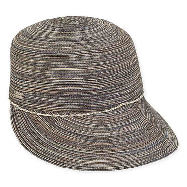 Poly-Cotton Fashion Cap with Metallic Lurex - Sun 'N' Sand Hats Cap Sun N Sand Hats HH2187D Black S/M (56-57 cm) 