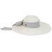 Linen Scarf Polybraid Wide Brim Sun Hat - Sun 'N' Sand Hats Wide Brim Sun Hat Sun N Sand Hats HH1480D gy Grey  