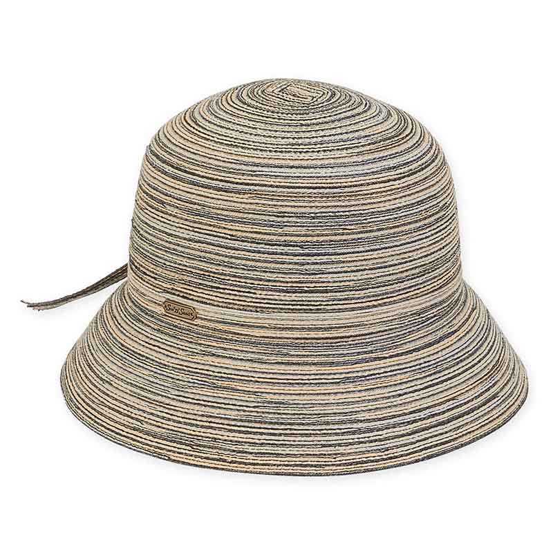 Small Brim Packable Polybraid Bucket Hat - Sun 'N' Sand Hats, Cloche - SetarTrading Hats 