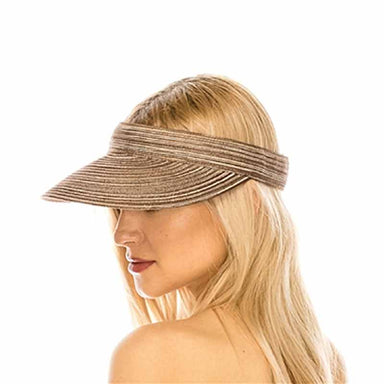 Multitone Polybraid Sun Visor - Boardwalk Style Visor Cap Boardwalk Style Hats
