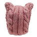 Pink Pussyhat Cable Knit Beanie by JSA Beanie Jeanne Simmons js7538 Pink  