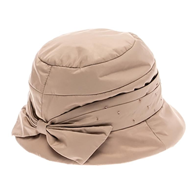 Tan Cloche Hat for Women