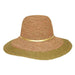 Large Raffia Crochet Beach Hat with Gold Tie, Floppy Hat - SetarTrading Hats 