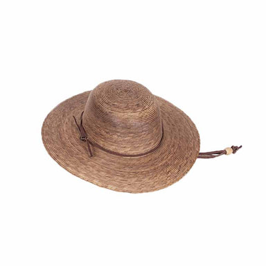 Elegant Burnt Palm Leaf Ranch Hat for Girls - Tula Hats Wide Brim Sun Hat Tula Hats TU1-9100 Burnt Palm XXS (51 - 52 cm) 