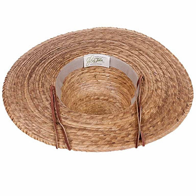 Large Size Women's Hat: Burnt Palm Leaf Ranch Hat with Chin Strap - Tula Hats Wide Brim Sun Hat Tula Hats