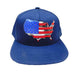 USA Flag Map Patch Snapback Caps Cap Milani Hats SNAPMAP Navy  