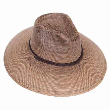 Rio Burnt Palm Leaf Safari Hat with Chin Strap - Tula Hats Safari Hat Tula Hats TU1-1250 Burnt Palm S/M (56 - 57 cm) 