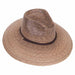 Rio Burnt Palm Leaf Safari Hat with Chin Strap - Tula Hats Safari Hat Tula Hats TU1-1250 Burnt Palm S/M (56 - 57 cm) 