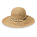 Sabrina Raffia Wide Brim Beach Hat - Wallaroo Hats Floppy Hat Wallaroo Hats WSSABNT Natural  