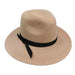 Safari Hat with Black Ribbon Tie - Jeanne Simmons Hats Safari Hat Jeanne Simmons    