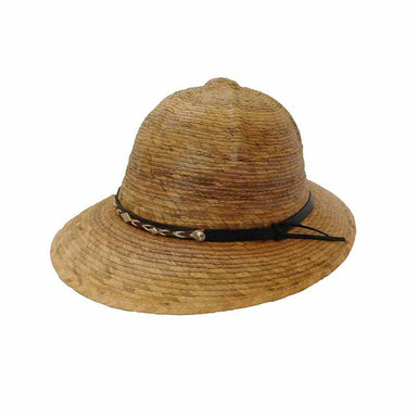 Junior Palm Leaf Safari Pith Helmet - Texas Gold Hats, Safari Hat - SetarTrading Hats 
