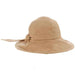 Sag Harbor Rough Cotton Shapeable Brim Cloche - Callanan Cloche Callanan Hats cr315tp Taupe Medium (57 cm) 