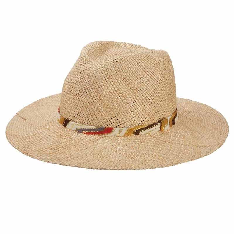 Saltaire Hand Woven Bao Straw Safari Hat - Brooklyn Hats Safari Hat Brooklyn Hat BKN1580 Natural M (57.5 cm) 
