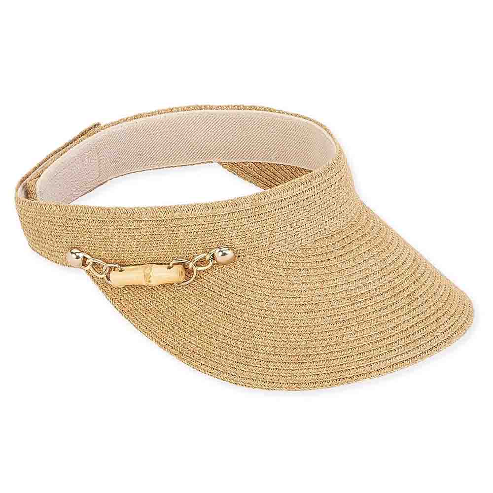 Savoy Braid Sun Visor with Bamboo Accent - Sun  display picture 1
