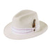 Stacy Adams Snap Brim Fedora Hat - Ivory Fedora Hat Stacy Adams Hats MWsaw624IVL Ivory L 