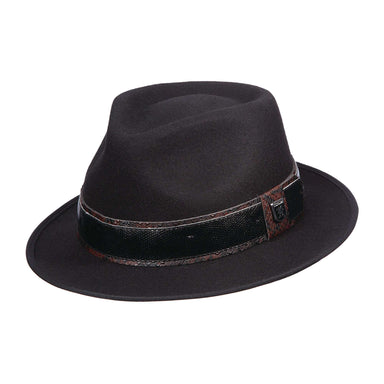 Stacy Adams Teardrop Fedora Hat - Khaki, Fedora Hat - SetarTrading Hats 