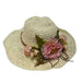 Garden Flower Bouquet Hat Wide Brim Hat 818 sb93412cm Cream Medium (57 cm) 