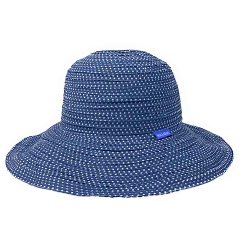Scrunchie Packable Wide Brim Sun Hat - Wallaroo Hats Wide Brim Sun Hat Wallaroo Hats SCRsl Slate / White M/L (58 cm) 
