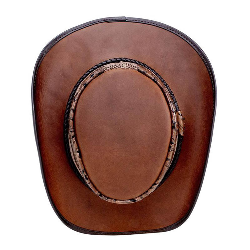 Sabbatini Sierra Leather Hat Purple Brown Mesh Western Women’s Med USA Sierra - Womens American Leather Cowboy Hat  main image 4
