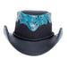 Sierra Two Tone Leather Cowboy Hat with Etched Crown up to 3XL - Double G Hat Cowboy Hat Head'N'Home Hats    